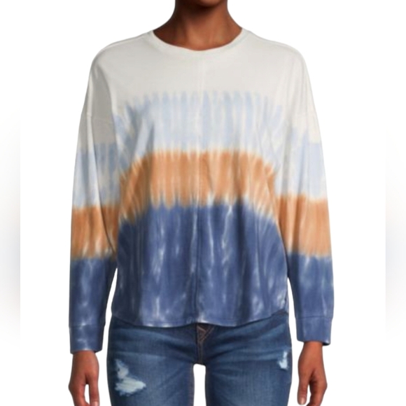 Madewell Tops - Madewell Delancy Dip Tie-Dye Long Sleeve Shirt Size M